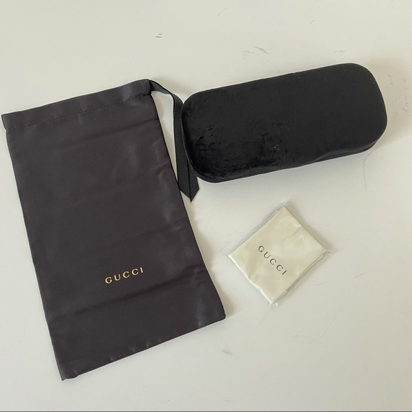 GUCCI Authentic New 52mm Round Signature Logo Sunglasses With Case, Cloth & Tag - Picture 13 of 16